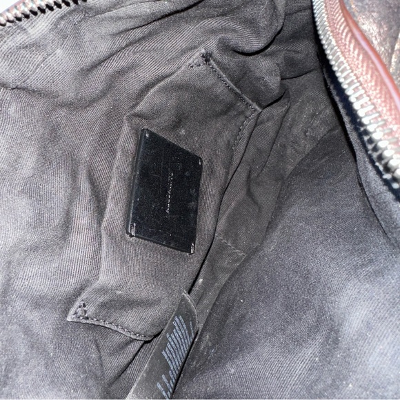 AllSaints Metallic Brown Leather Chain Crossbody Bag - Picture 11 of 14